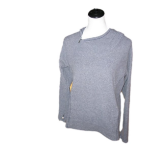 NEW Balance Gray Hoodie Side Neckline Zip Size Large